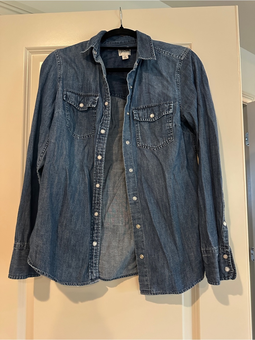 Classic Womens Denim Shirt - Blue